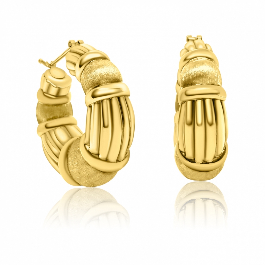 18 Yellow Gold Earrings